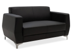 ΚΑΝΑΠΕΣ 2ΘΕΣΙΟΣ DERMIS PAKOWORLD INOX-ΤΕΧΝΟΔΕΡΜΑ ΜΑΥΡΟ 138X75X75ΕΚ