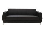 ΚΑΝΑΠΕΣ 3ΘΕΣΙΟΣ DERMIS PAKOWORLD INOX-ΤΕΧΝΟΔΕΡΜΑ ΜΑΥΡΟ 188X75X75ΕΚ