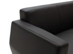 ΚΑΝΑΠΕΣ 3ΘΕΣΙΟΣ DERMIS PAKOWORLD INOX-ΤΕΧΝΟΔΕΡΜΑ ΜΑΥΡΟ 188X75X75ΕΚ