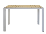 TΡΑΠΕΖΙ TESSA PAKOWORLD ΜΕΤΑΛΛΟ ΛΕΥΚΟ-ΦΥΣΙΚΟ 120X80X75ΕΚ
