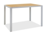 TΡΑΠΕΖΙ TESSA PAKOWORLD ΜΕΤΑΛΛΟ ΛΕΥΚΟ-ΦΥΣΙΚΟ 120X80X75ΕΚ