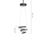 ΦΩΤΙΣΤΙΚΟ ΟΡΟΦΗΣ ΜΟΝΟΦΩΤΟ PWL-1030 PAKOWORLD LED 23W ΜΑΥΡΟ Φ15X60CM
