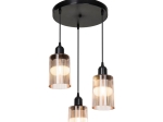 ΦΩΤΙΣΤΙΚΟ ΟΡΟΦΗΣ ΤΡΙΦΩΤΟ PWL-1195 PAKOWORLD Ε27 ΜΑΥΡΟ-AMBER Φ30X80ΕΚ