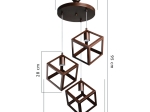 ΦΩΤΙΣΤΙΚΟ ΟΡΟΦΗΣ ΤΡΙΦΩΤΟ PWL-1152 PAKOWORLD Ε27 ΚΑΦΕ 45X45X90ΕΚ
