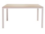 ΤΡΑΠΕΖΙ NARES PAKOWORLD ΑΛΟΥΜΙΝΙΟ ΛΕΥΚΟ-PLYWOOD ΦΥΣΙΚΟ 140X80X72.5ΕΚ
