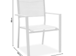 ΤΡΑΠΕΖΑΡΙΑ ZACRETA-NARES ΣΕΤ 5ΤΕΜ PAKOWORLD ΛΕΥΚΟ-ΦΥΣΙΚΟ 140X80X72.5ΕΚ