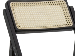 ΚΑΡΕΚΛΑ YOKO PAKOWORLD ΠΤΥΣΣΟΜΕΝΗ ΜΠΕΖ PVC RATTAN-ΜΑΥΡΟ ΠΟΔΙ