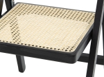 ΚΑΡΕΚΛΑ YOKO PAKOWORLD ΠΤΥΣΣΟΜΕΝΗ ΜΠΕΖ PVC RATTAN-ΜΑΥΡΟ ΠΟΔΙ