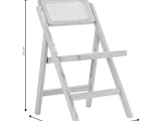 ΚΑΡΕΚΛΑ YOKO PAKOWORLD ΠΤΥΣΣΟΜΕΝΗ ΜΠΕΖ PVC RATTAN-ΜΑΥΡΟ ΠΟΔΙ