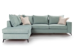 ΓΩΝΙΑΚΟΣ ΚΑΝΑΠΕΣ ΔΕΞΙΑ ΓΩΝΙΑ ROMANTIC PAKOWORLD ΥΦΑΣΜΑ CIEL-CREAM 290X235X95ΕΚ