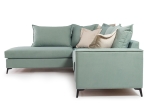 ΓΩΝΙΑΚΟΣ ΚΑΝΑΠΕΣ ΔΕΞΙΑ ΓΩΝΙΑ ROMANTIC PAKOWORLD ΥΦΑΣΜΑ CIEL-CREAM 290X235X95ΕΚ