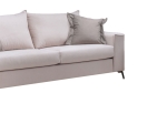 ΚΑΝΑΠΕΣ VERONA 3ΘΕΣΙΟΣ CREAM - ΜΑΞΙΛΑΡΙΑ MOCHA 225X93X100ΕΚ