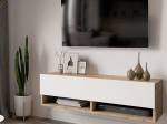 ΕΠΙΠΛΟ ΤΗΛΕΟΡΑΣΗΣ ΕΠΙΤΟΙΧΙΟ ROSCOE PAKOWORLD ΛΕΥΚΟ-OAK 100X31.5X29.5ΕΚ
