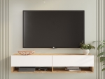 ΕΠΙΠΛΟ ΤΗΛΕΟΡΑΣΗΣ ΕΠΙΤΟΙΧΙΟ ROSCOE PAKOWORLD ΛΕΥΚΟ-SONOMA 140X31.6X29.6ΕΚ