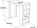 ΤΡΑΠΕΖΙ ΜΠΑΡ RIFF PAKOWORLD ΦΥΣΙΚΟ 120X51.5X101.5ΕΚ