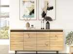 ΜΠΟΥΦΕΣ JETHRO PAKOWORLD SONOMA-WENGE 160X44.5X75.5ΕΚ