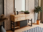 ΜΠΟΥΦΕΣ JAYDON PAKOWORLD ΜΕΛΑΜΙΝΗΣ ΦΥΣΙΚΟ-ΜΑΥΡΟ 139X43X83.5ΕΚ