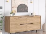 ΜΠΟΥΦΕΣ LEBON PAKOWORLD ΜΕΛΑΜΙΝΗΣ ΦΥΣΙΚΟ-ΜΑΥΡΟ 160X44.5X74ΕΚ