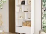 ΒΙΒΛΙΟΘΗΚΗ LIBRO PAKOWORLD ΜΕΛΑΜΙΝΗΣ ΛΕΥΚΟ-ΜΑΥΡΟ 84X29.5X175.5ΕΚ