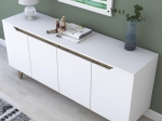 ΜΠΟΥΦΕΣ RAFAELO PAKOWORLD ΛΕΥΚΟ-ΚΑΡΥΔΙ 180X45X78,5ΕΚ