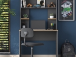 ΓΡΑΦΕΙΟ ΜΕ ΡΑΦΙΕΡΑ GOLDIE PAKOWORLD ΑΝΘΡΑΚΙ-ΦΥΣΙΚΟ 90X45X155.60ΕΚ
