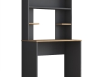 ΓΡΑΦΕΙΟ ΜΕ ΡΑΦΙΕΡΑ GOLDIE PAKOWORLD ΑΝΘΡΑΚΙ-ΦΥΣΙΚΟ 90X45X155.60ΕΚ