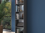 ΒΙΒΛΙΟΘΗΚΗ GOLDIE PAKOWORLD ΑΝΘΡΑΚΙ-ΛΕΥΚΟ 40X25X161.80ΕΚ