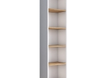 ΒΙΒΛΙΟΘΗΚΗ GOLDIE PAKOWORLD ΛΕΥΚΟ-ΦΥΣΙΚΟ 40X25X161.80ΕΚ