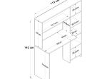 ΓΡΑΦΕΙΟ ΜΕ ΒΙΒΛΙΟΘΗΚΗ JANSON PAKOWORLD SONOMA 113X40X142ΕΚ
