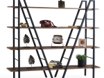 ΒΙΒΛΙΟΘΗΚΗ MADDEN PAKOWORLD ΜΑΥΡΟ-ΚΑΡΥΔΙ 160X35X140ΕΚ