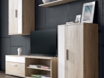 ΣΥΝΘΕΤΟ ΣΑΛΟΝΙΟΥ ZAFIRA PAKOWORLD SONOMA-ΛΕΥΚΟ 190X35X190ΕΚ