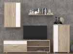 ΣΥΝΘΕΤΟ ΣΑΛΟΝΙΟΥ ZAFIRA PAKOWORLD SONOMA-ΛΕΥΚΟ 190X35X190ΕΚ