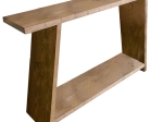 ΚΟΝΣΟΛΑ EDGAR PAKOWORLD ΦΥΣΙΚΟ ΞΥΛΟ ΠΕΥΚΟΥ 30MM ΚΑΡΥΔΙ 139X29X90ΕΚ