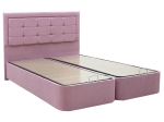ΚΡΕΒΑΤΙ ΔΙΠΛΟ KENZIE PAKOWORLD ΥΦΑΣΜΑ ΡΟΖ 160X200ΕΚ
