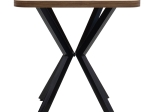 ΤΡΑΠΕΖΙ FERGUS PAKOWORLD ΚΑΡΥΔΙ-ΜΑΥΡΟ 70X70X75ΕΚ