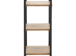 Επιδαπέδια ραφιέρα Matteo pakoworld καρυδί-μαύρο 33x34x70εκ