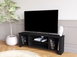 ΕΠΙΠΛΟ ΤΗΛΕΟΡΑΣΗΣ TSERIUM PAKOWORLD ΜΕΛΑΜΙΝΗΣ ΜΑΥΡΟ 120X30X45ΕΚ