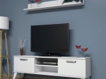 ΣΥΝΘΕΤΟ ΣΑΛΟΝΙΟΥ MELIRAY PAKOWORLD ΜΕΛΑΜΙΝΗΣ ΛΕΥΚΟ 150X30X50,6ΕΚ