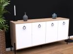 ΜΠΟΥΦΕΣ TWELY PAKOWORLD ΜΕΛΑΜΙΝΗΣ ΦΥΣΙΚΟ-ΛΕΥΚΟ-ΜΑΥΡΟ 160X40,5X79ΕΚ