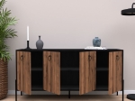 ΜΠΟΥΦΕΣ TWELY PAKOWORLD ΜΕΛΑΜΙΝΗΣ ΚΑΡΥΔΙ-ΜΑΥΡΟ 160X40,5X79ΕΚ