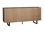 ΜΠΟΥΦΕΣ KIOUBO PAKOWORLD ΜΕΛΑΜΙΝΗΣ OAK-ΜΑΥΡΟ 180X42X80ΕΚ