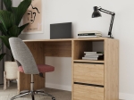 ΓΡΑΦΕΙΟ ΕΡΓΑΣΙΑΣ JONIEL PAKOWORLD ΜΕΛΑΜΙΝΗΣ OAK 114X56X75ΕΚ