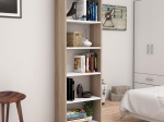 ΒΙΒΛΙΟΘΗΚΗ DARCO PAKOWORLD ΜΕΛΑΜΙΝΗΣ OAK-ΛΕΥΚΟ 48.6X22X160ΕΚ