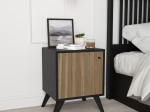 ΚΟΜΟΔΙΝΟ FLIPTER PAKOWORLD ΜΕΛΑΜΙΝΗΣ OAK-ΜΑΥΡΟ 40X40X55ΕΚ