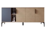 ΜΠΟΥΦΕΣ TAJESY PAKOWORLD ΜΕΛΑΜΙΝΗΣ ΑΝΘΡΑΚΙ-OAK 180X40X78ΕΚ