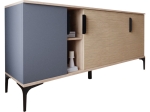 ΜΠΟΥΦΕΣ TAJESY PAKOWORLD ΜΕΛΑΜΙΝΗΣ ΑΝΘΡΑΚΙ-OAK 180X40X78ΕΚ