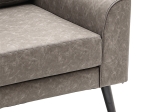 ΠΟΛΥΘΡΟΝΑ LONNIE PAKOWORLD ΤΕΧΝΟΔΕΡΜΑ ΓΚΡΙ ANTIQUE 94X95.5X92.5ΕΚ