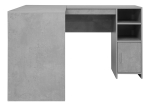 ΓΩΝΙΑΚΟ ΓΡΑΦΕΙΟ MATERA PAKOWORLD ΓΚΡΙ CEMENT 120X120X76ΕΚ
