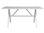 ΤΡΑΠΕΖΙ ALARICK PAKOWORLD ΛΕΥΚΟ ΜΑΡΜΑΡΟΥ-ΠΟΔΙ ΛΕΥΚΟ 160X90X76ΕΚ