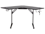ΓΩΝΙΑΚΟ ΓΡΑΦΕΙΟ GAMING BRAXTON PAKOWORLD ΜΑΥΡΟ 120X120X76ΕΚ
